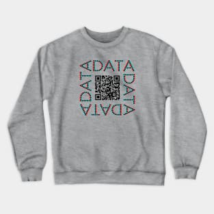 Punchcard data (QR, 3D) Crewneck Sweatshirt